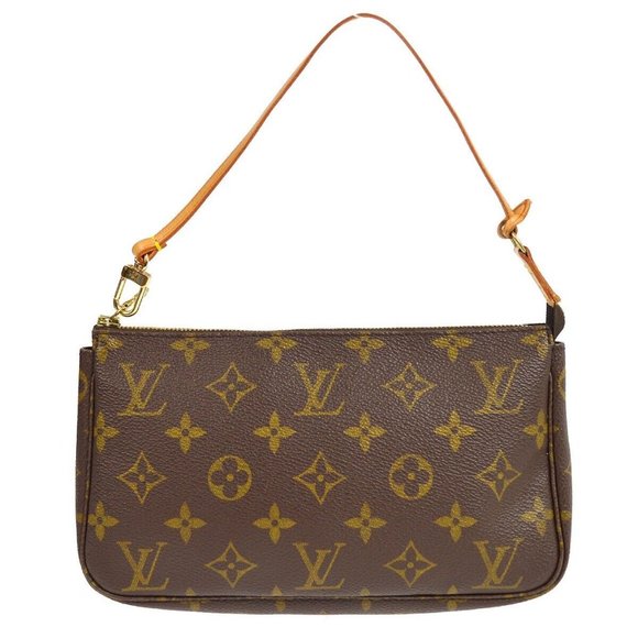 Authenticity Guarantee LOUIS VUITTON POCHETTE ACCESSOIRES HANDBAG PURSE MONOGRAM